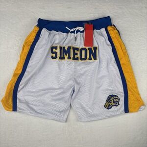 Headgar Classics Derrick Rose Simeon High School Basketball Shorts Large White